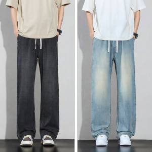 izzue | Quần Jeans Tencel Mỹ Phong Cách Thư Giãn Dáng Suông Rộng