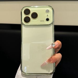 CHUQIAN | INS Style Fresh Green Premium Feel Electroplating Corner Shockproof Full Protection Case