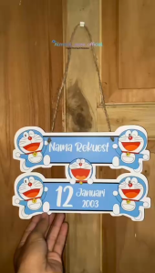 Hanging Door Karakter Kartun Hiasan Dinding Pintu Anak Lucu Bisa Pake Nama