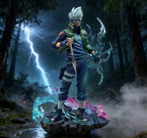 24cm 9.4 inch Anime Hatake Kakashi Action Figures Pvc Statue Desktop Ornamen Collection Statue Model Decoration Room Desk Toys