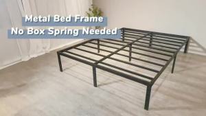 Retro Metal Bed Frame Single Double Light Steel Foldable Home Furniture Modern Iron Bed Frame
