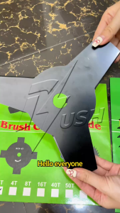 10 Inch Edger Blade Grass Cutter Brush Cutter Blade Reversible Steel Edger Blade for 2 Stroke and 4 Stroke 2t 3t