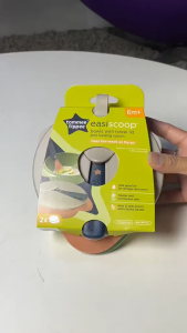 Tommee Tippee Easyscoop Bowls with Travel Lid and Spoon 6+ months