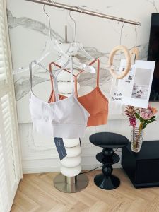 Sporty Bra Fitness Running Womens Underwear Set Fine Strap Gathered Yoga Sports Bra Short Style Chinese Made Nylon Lycra