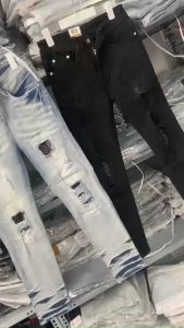 quần bò jean nam dài xanh rách vá gối đen mẫu mới hotchất jean co giãn chuẩn vnxk giá tốt 29/06