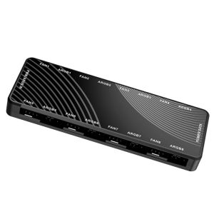 Hub Quạt 2 Trong 1 ARGB & PWM 8x FAN HUB Với Hỗ Trợ Đồng Bộ 4Pin PWM & 5V 3Pin ARGB HA-02 Cho Hệ Thống Làm Mát Case PC