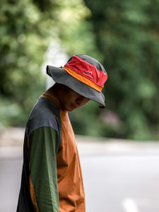 Mountain Moods Fisherman Hat Outdoor Sunscreen Waterproof Quick Dry Breathable Hiking Camping Casual Embroidered Couple UPF40+