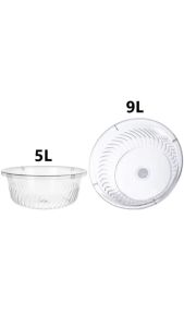 Chậu Nhựa Trong Sâu Lòng Rửa Mặt Rửa rau Trộn Thực Phẩm Giặt Đồ Nhựa Cao Cấp