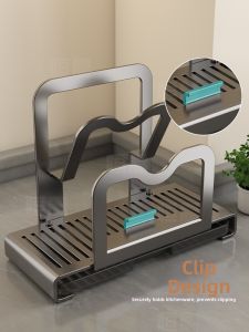 ZHENMIAO | Kitchen Multi-functional Storage Rack for Pots Covers Utensils and Cutting Boards