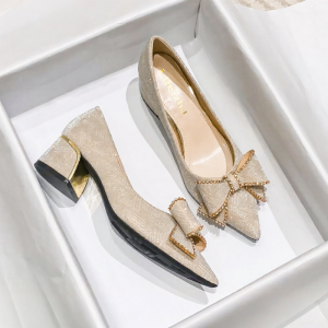 MIFEI | Giày Mũi Hở Gót Nhọn Thiết Kế Mới Thu Size 41 đến 43