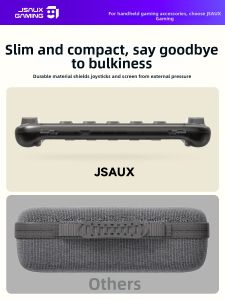 JSAUX | Transparent Protective Case Hard Shell Soft Silicone Cover for Game Console
