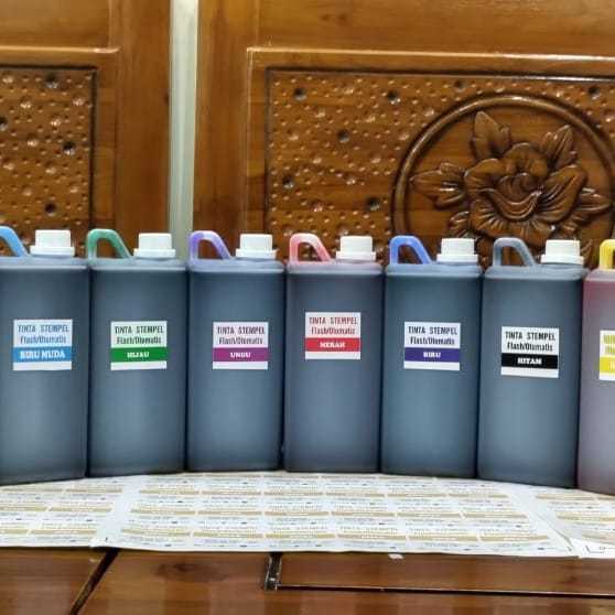 Flash 1lt TINTA STEMPEL FLASH / OTOMATIS ALL WARNA UK 1LT | Lazada Indonesia