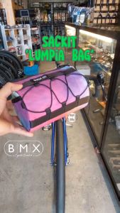 BMX Cycle Center Sack It Brand Model: Lumpia Bicycle Handle Bar Bag (Convertible to Sling Bag) Small 5" x 8" inches two side pocket Fabric Ristop & Ballistic Nylon (Shoulder Strap Included) 1