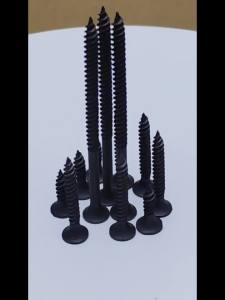 PHI M3.5 Black Cross Flat Head Wood Screws High-Strength Carbon Steel Sheet Metal Screws Drilling Woodworking Furniture Repair