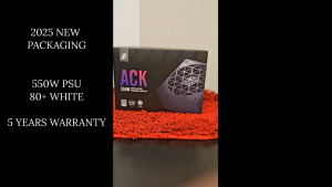 1ST PLAYER ACK 80+ WHITE 550W Black Non Modular PSU With Embrossed Braide Cable