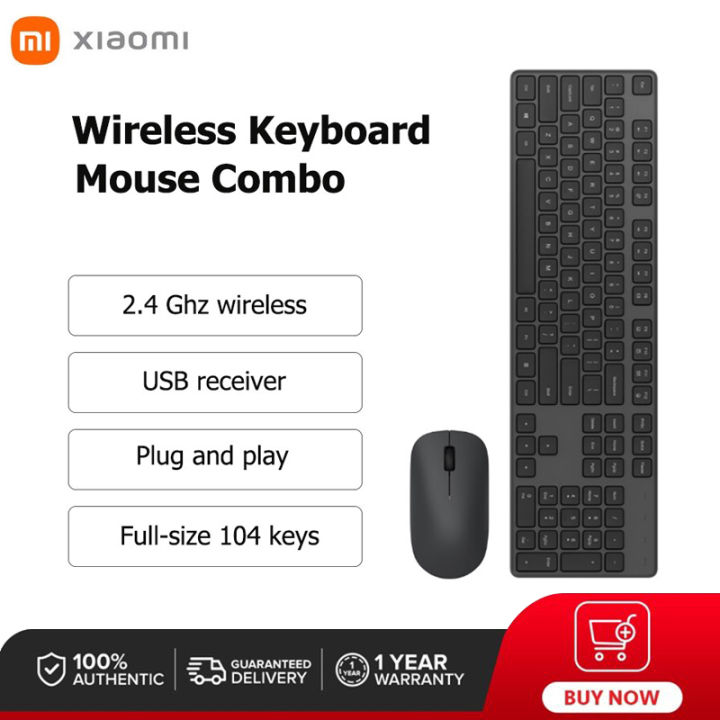Xiaomi Mi Wireless Keyboard and Mouse Combo Set 2.4GHz 104key Portable