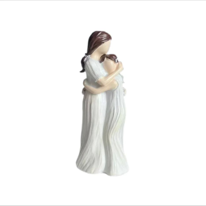 Mother Daughter Figurine Resin Statue Family Love Sculpture Modern Home Decor Ornament Mom Gift Living Room Table Decoration