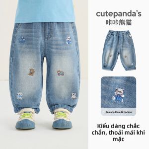 CUTEPANDAS | Quần Jeans Trẻ Em Phong Cách Hình Hoạt Hình