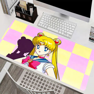 Bandai | Gaming Mouse Pad Laptop HD Print Anime Mouse Mat kawaii Keyboard Pad PC Game Rug S-Sailor Moons Office Mousepad Pink table mat