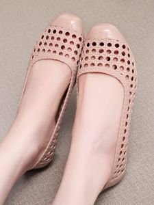 Giày Sandal Hở Mũi Thoáng Khí Thoải Mái Mùa Hè Cho Nữ Giày Đế Trung Chống Trượt Chống Mùi Giày Đế Bằng Đế PVC