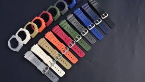 Rubber Watch Strap Case Bezel for Casio G-SHOCK GA-2100 GA-2110 Quick Release Men Sport Waterproof TPU Resin Band Modifying Kit