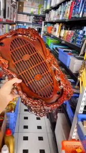 Khay trà tùng hạc nhựa giả gỗ khay đựng bộ ấm trà khay trà đep.