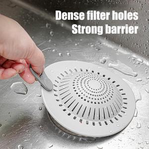 Silicone Drain Strainer Hair Catcher with Drain Holes for Bathroom Kitchen Shower Drain Hair Catcher Anti-blocking Sink