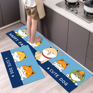 Kitchen Entrance Long Strip Water Absorbent Oil Proof Non-Slip Door Mat Home Use Rug Anti-Slip Floor Mat Waterproof Mat