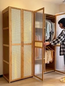 Wardrobe Clothes Cabinet Almari Baju 2 Door Cabinet Clothes Wardrobe Storage Almari Baju Rak Baju 衣柜/衣橱