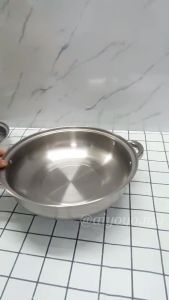 2 Layer Steam Pot Periuk Kukus Stainless Steel Steamer Cookware Periuk Masak Pengukus Kitchen Cooking Cooker Gas Stove Utensil Kuali