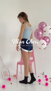 AURA - Francesca Criss Cross Mesh | Yoga | Pilates