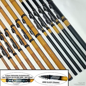 Joran Tegak Kolong Oregon Panda Ring 180-540 Lentur Kuat Siap Pakai