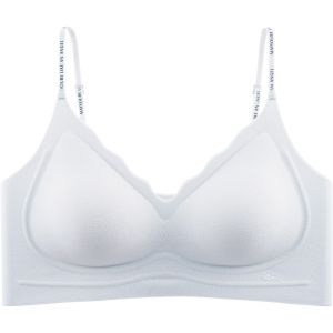 AIMO | เสื้อชั้นในผู้หญิงเอ็มโอมินิเนอร์ 2025 ฤดูร้อน เสื้อชั้นในแบบบางไร้รอยต่อ ดีไซน์หลังสวยงาม สายเดี่ยวบาง รองเท้าแตะ ครีมรองพื้น