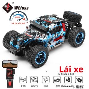 Xe Điều Khiển Từ Xa WLtoys Tỷ Lệ 1/28 4 Bánh Dẫn Động Mã 284161 Tốc Độ Cao 30KM/H Khung Hợp Kim Đồ Chơi Đua Địa Hình Có Đèn LED Quà Tặng Cho Trẻ Em