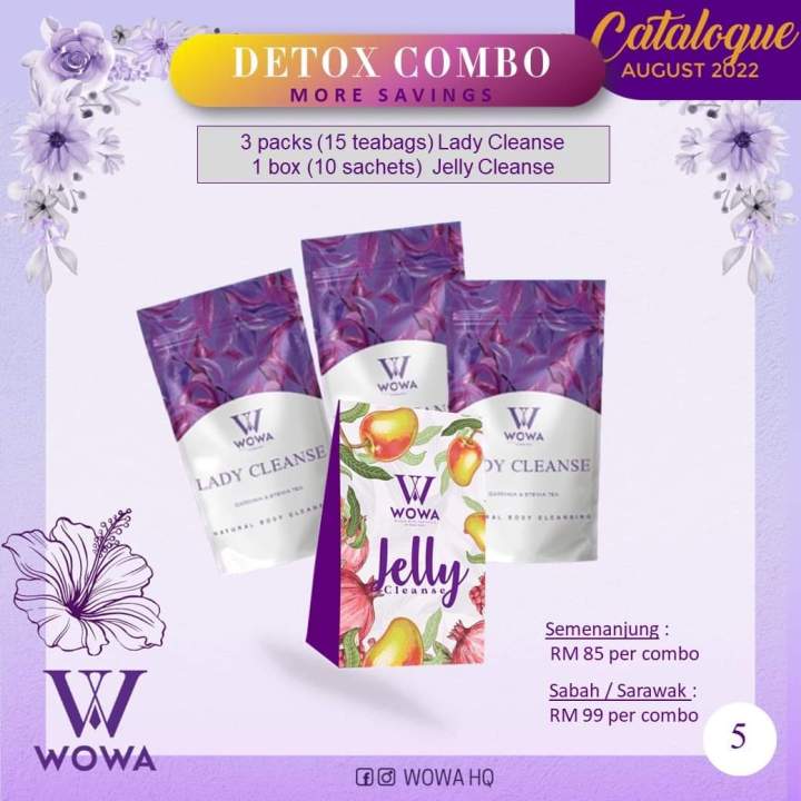 🔥Ready Stock: Lady Cleanse + Jelly Cleanse by Wowa kurus sihat cantik ...