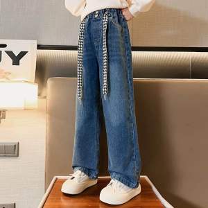 MixuKids- Celana Anak Import Bordir 8-14thn/ Celana Jeans Panjang Bordir/ Celana Kulot Panjang Jeans