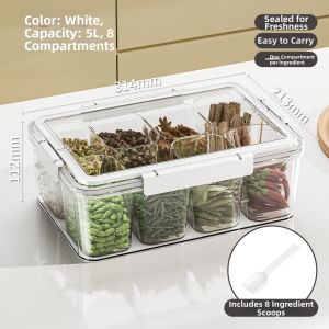 BAOJIAWANG | Moisture-proof Divided Portable Tea Storage Box