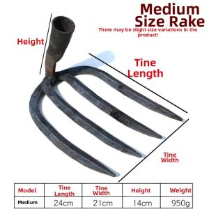 ZHENG FU | Handmade Four-Tined Garden Rake