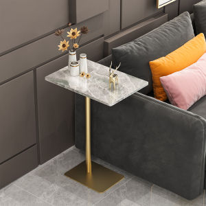 โต๊ะข้างเล็กสไตล์นอร์ดิก ร็อคพาเนล ดีไซน์สร้างสรรค์ หรูหรา ทันสมัย ระดับไฮเอนด์ สำหรับห้องนั่งเล่น โซฟา เคลื่อนย้ายสะดวก สไตล์มินิมอล โต๊ะมุมยอดนิยมในอินเทอร์เน็ต