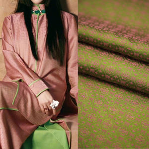 ผ้าไหมแท้ Acetate SONG JIN ลายตารางแฟชั่นสุดหรู ผ้าปักลายที่ทำจากผ้าซาตินเนื้อนุ่มสบายสำหรับตกแต่งบ้านและงานฝีมือ DIY