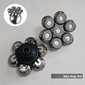 Đầu Thay Thế Dao Cạo 7D Bộ Dụng Cụ Cạo Râu Có Lưỡi Dao Nổi Có Thể Giặt Được Cho Hầu Hết Các Máy Cạo Râu Điện - 7 Lưỡi Dao