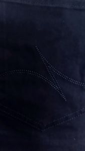 POLICE Celana Chino Panjang V Pocket Black Cotton Premium Slim Fit Pria