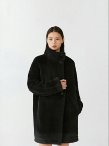 ICICLE | Winter Wool-Silk Blend Sheepskin Short Coat