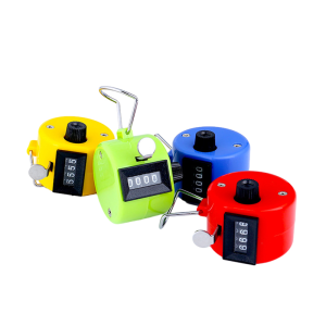 Moda Mini Digital Hand Tally Counter 4 Digit Number Colorful Counting Manual Mechanical Handheld