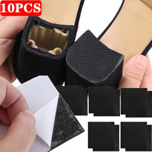 5Pairs Women High Heels Sandals Anti-Slip Sole Protector Pad Rubber Outsole Replacement Repair Square Heel Shoe Bottom Patch Pads