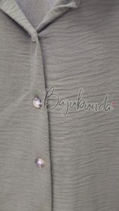 Kemeja Wanita Jumbo Big Size Crinkle / Baju Jumbo LD 120 / BAJUBUNDA GRETTA PREMIUM