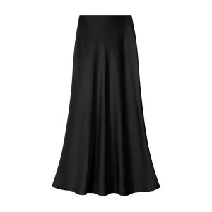 Silky Satin Fish Tail Skirt Elegant Long Half Body Skirts High Waist Design Versatile Style for Spring Summer New Arrival
