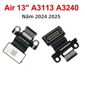 Cổng Kết Nối Sạc DC USB-C Type C Dành Cho MacBook Air 13 15 A3113 A3114 A3240 A3241 Tương Thích Với Các Mẫu Năm 2024 2025