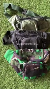 Tas Pinggang Selendang Pria TNI AD Militer Loreng Malvinas Cordura