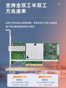 Intel X520-DA2 10Gbps Network Card for Gaming Hotels Internet Cafes PXE Bootless Desktop PCI-E Interface New Condition